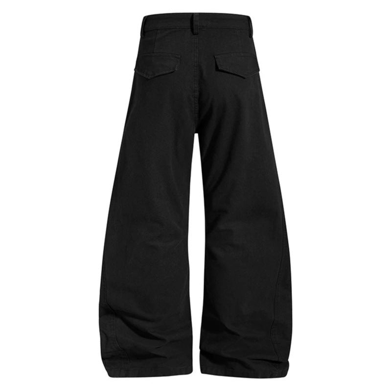 Damen Weite High‑Waist Cargo‑Hose mit verstärkten Kniepaneelen und verstellbarem Saum Echoarchiv