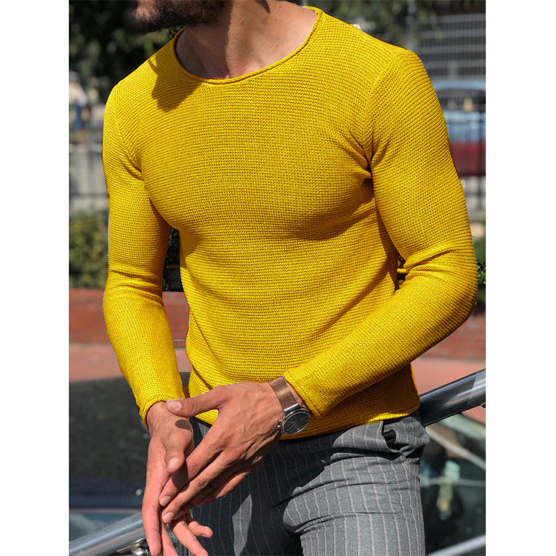 Herren Langarmshirt mit strukturierter Oberfläche und moderner Passform Echoarchiv