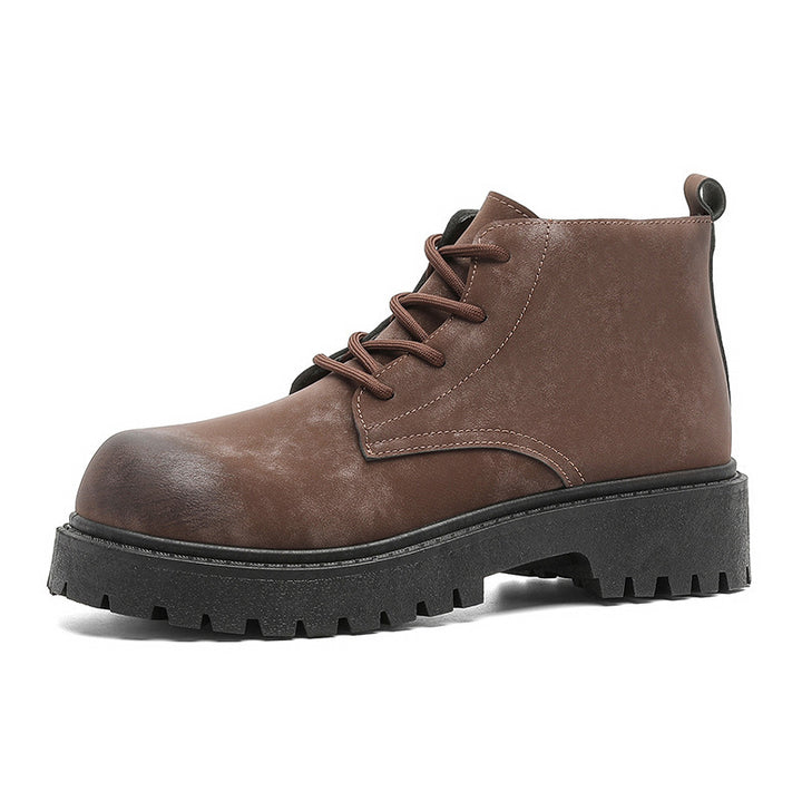 Herren Schnür-Boots im Combat‑Stil mit markanter Profilsohle Echoarchiv