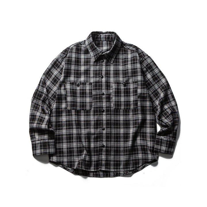 Herren Boxy-Karo-Workshirt aus weichem Flanell mit Doppelbrusttaschen Echo Archiv