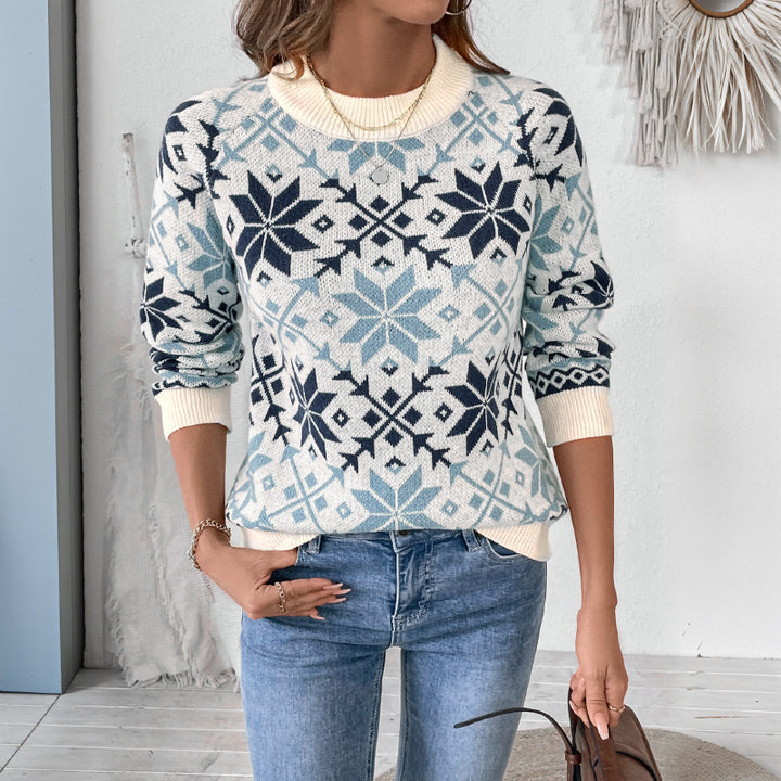 Damen Gemusterter Pullover Echo Archiv