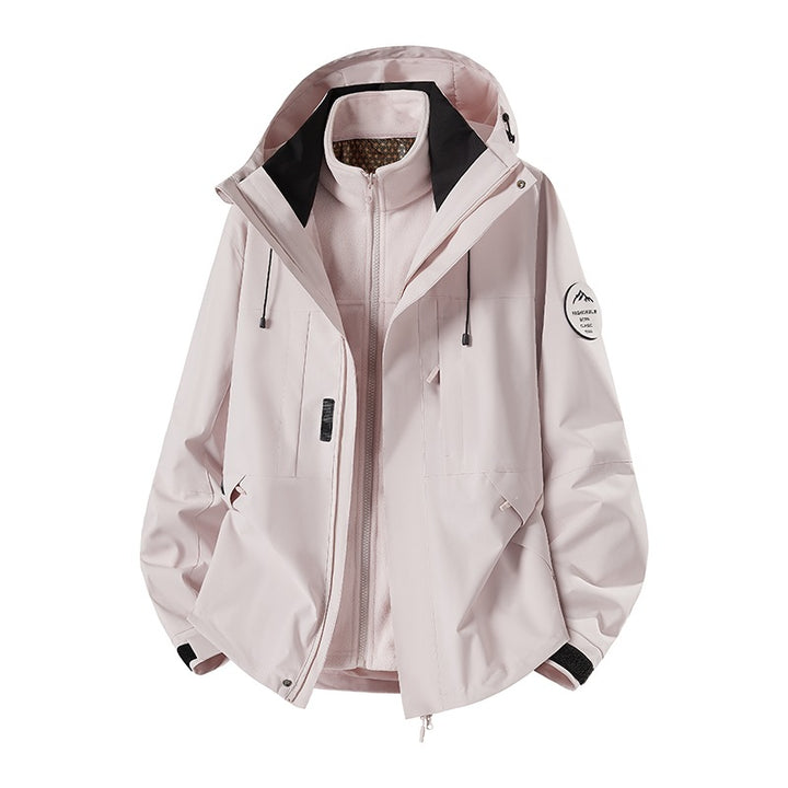 Herren Wetterfeste technische Softshell‑Trekkingjacke mit Kapuze und isolierendem Inneneinsatz Echo Archiv