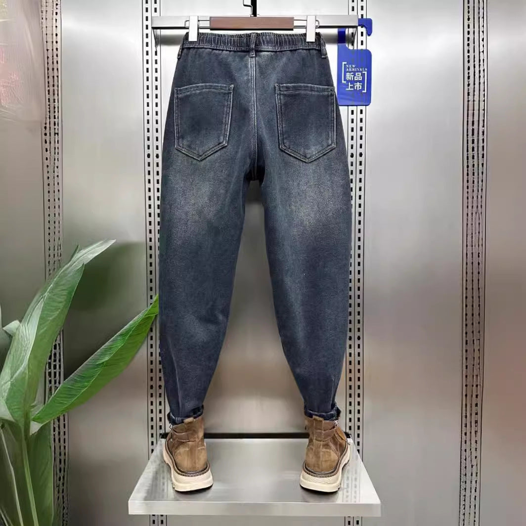 Herren Modische Ripped Jeans mit kreativen Patches Echoarchiv 1788342747