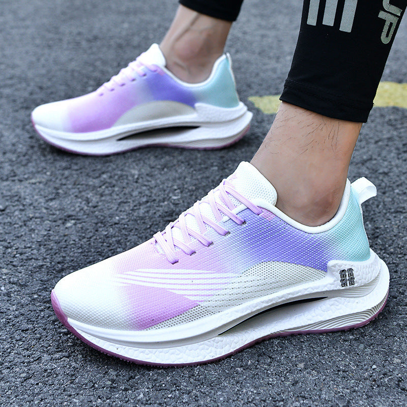 Unisex leichte Dämpfungs-Laufschuhe mit atmungsaktivem Mesh-Oberteil, seitlicher Energielaufsohle und Fersen-Zuglasche – Tavélo