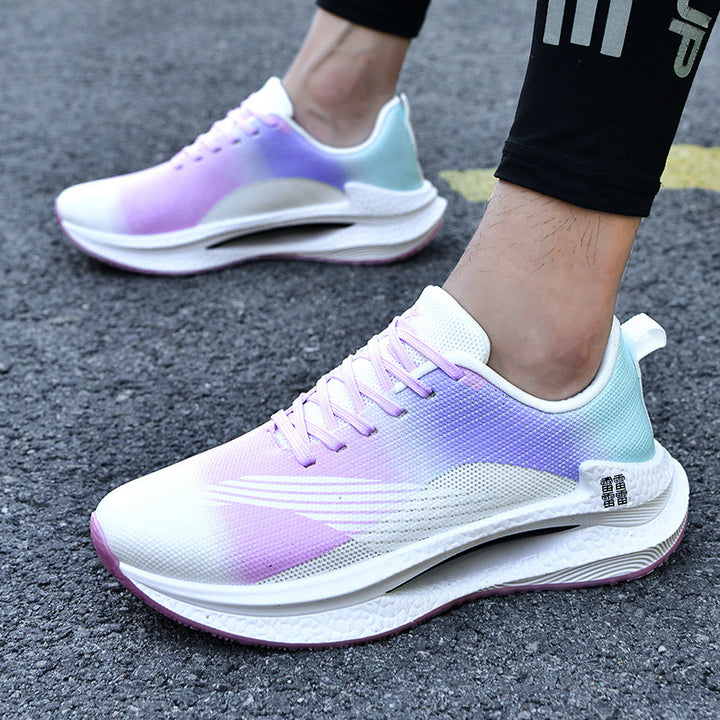Unisex leichte Dämpfungs-Laufschuhe mit atmungsaktivem Mesh-Oberteil, seitlicher Energielaufsohle und Fersen-Zuglasche – Tavélo