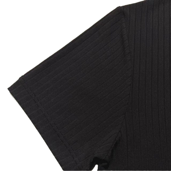 Herren kurzärmliges Henley-Shirt Echoarchiv