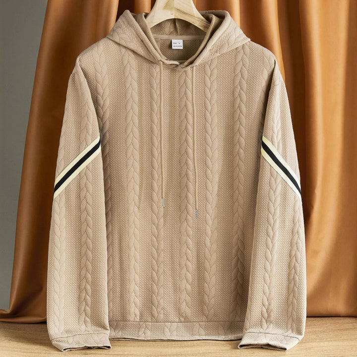 Herren Kapuzenpullover mit strukturiertem Design und kontrastierenden Akzenten Echoarchiv