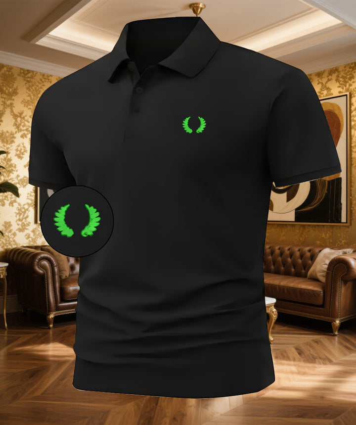 Herren Poloshirt mit klassischem Design und atmungsaktivem Stoff Echoarchiv