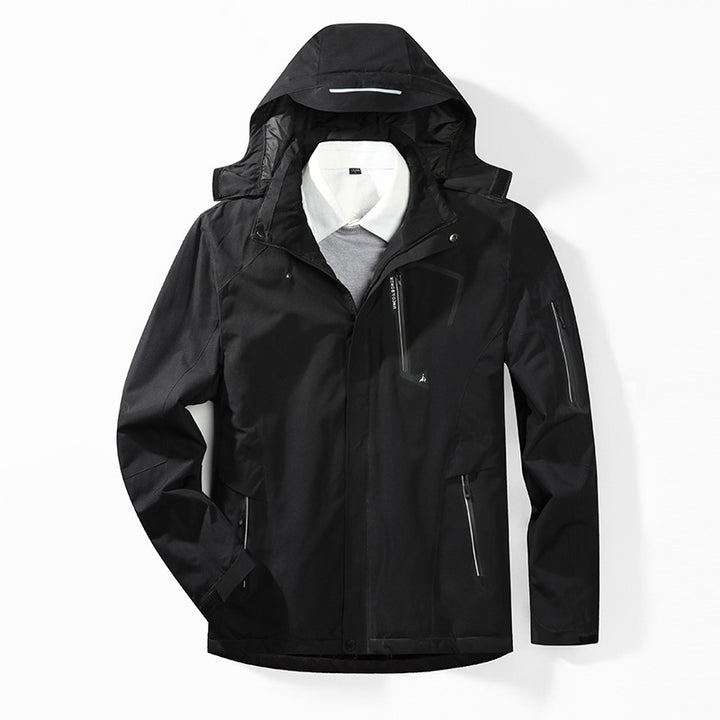 Herren Camouflage-Softshelljacke mit abnehmbarer Kapuze und atmungsaktivem Innenfutter Echoarchiv