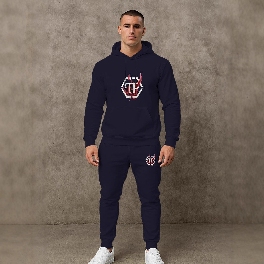 Herren Sportives Hoodie- und Jogginghose-Set Echoarchiv