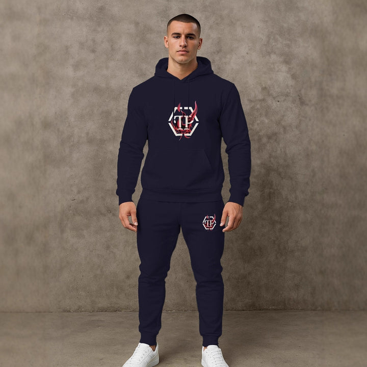 Herren Sportives Hoodie- und Jogginghose-Set Echoarchiv