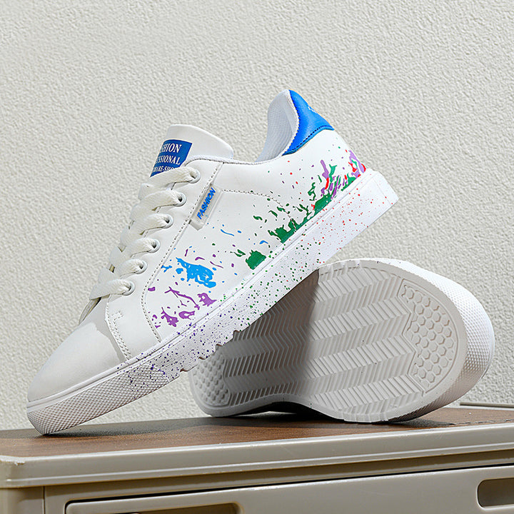 Unisex Freizeit-Sneaker mit Farbspritz-Design und gepolstertem Komfortfußbett – Norré