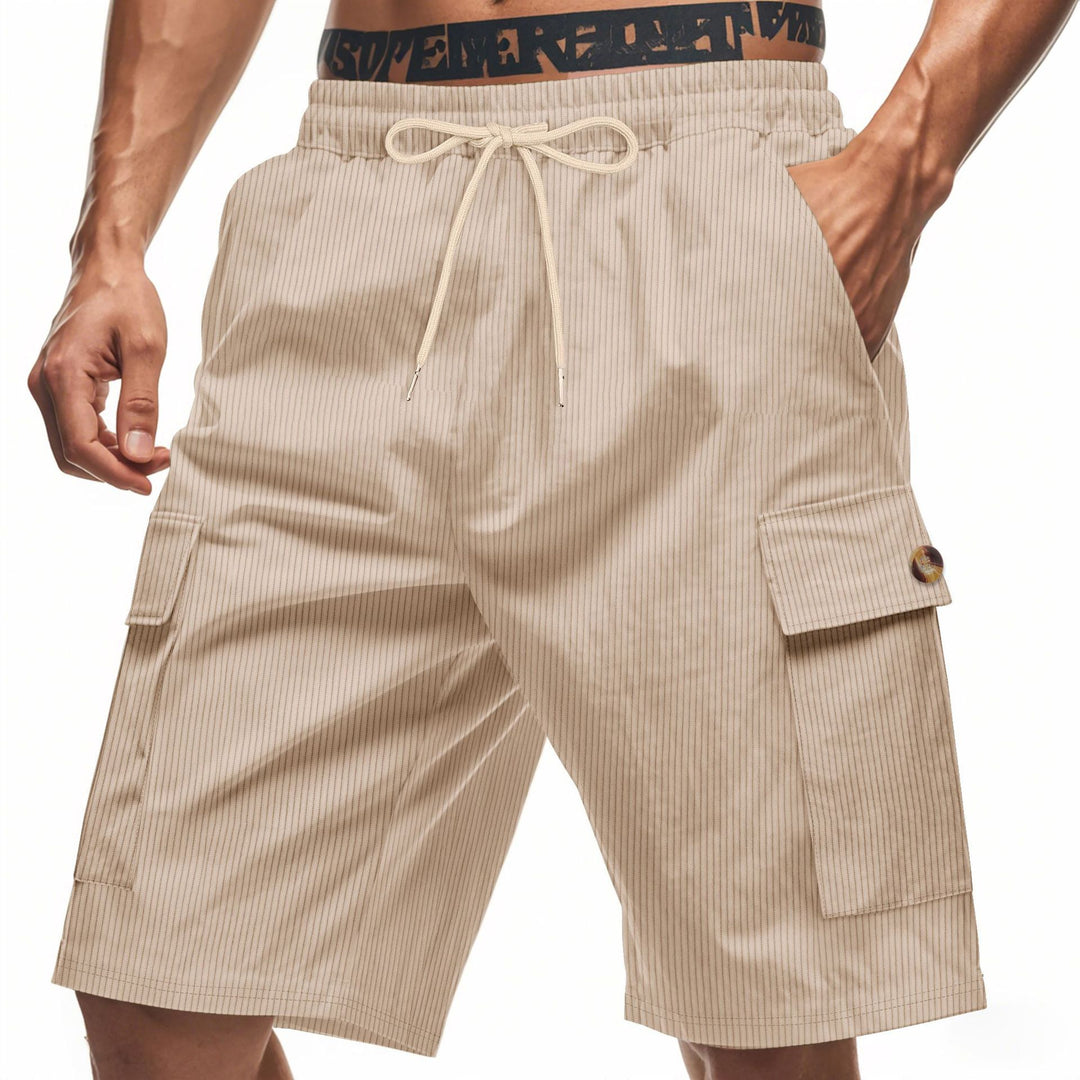Herren Cargo-Shorts mit klassischen Streifen und praktischen Seitentaschen Echoarchiv
