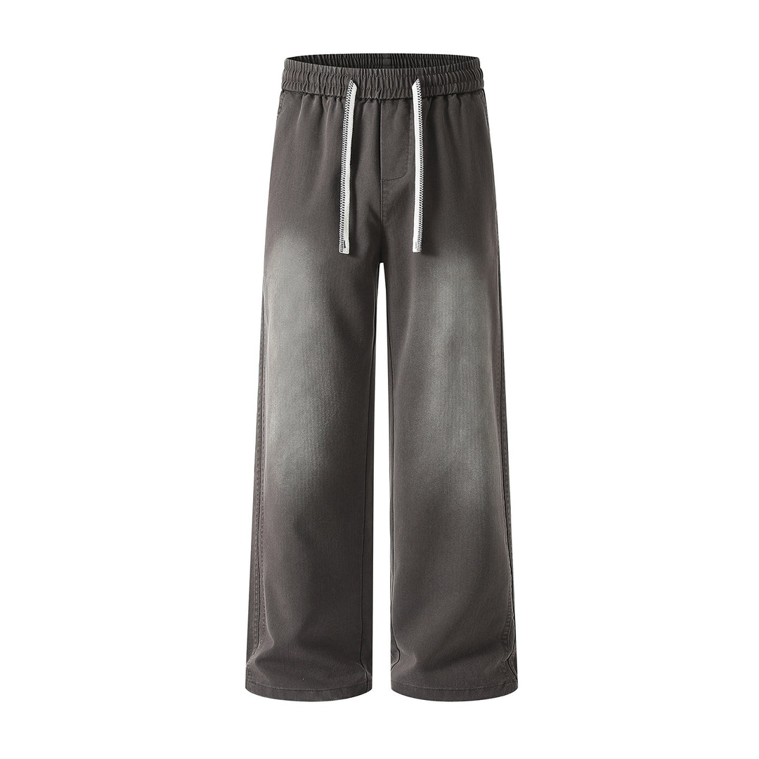 Damen weite Freizeithose mit elastischem Bund und Kordelzug Echoarchiv