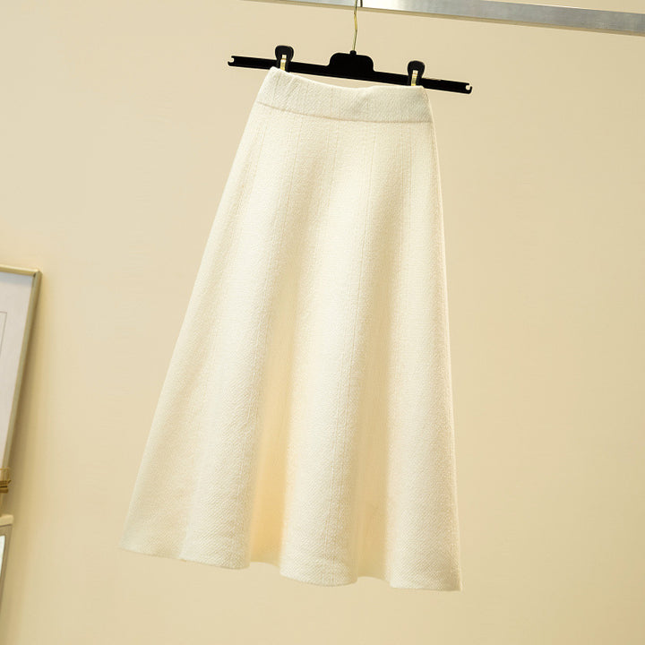 Damen Eleganter, schwingender Midi-Rock Echo Archiv