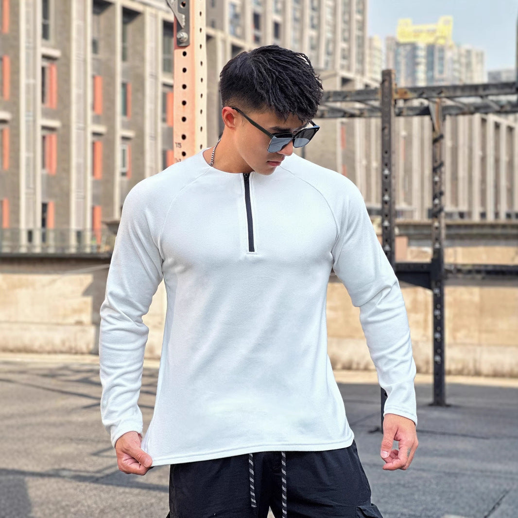 Herren Funktionsshirt mit innovativem Reißverschluss und atmungsaktiver Struktur Echoarchiv