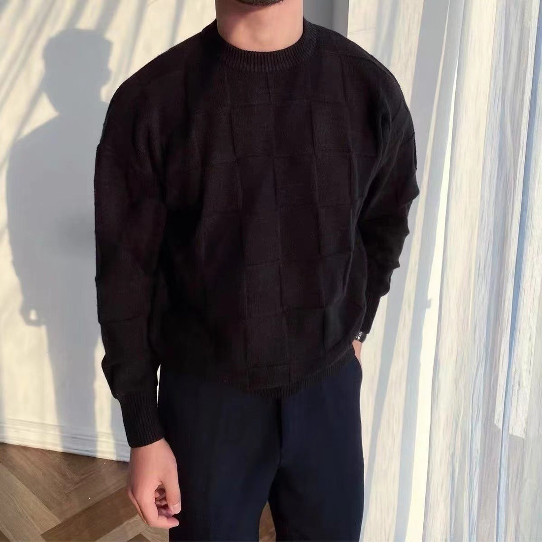 Herren lässiger Pullover mit strukturiertem Design – Norvane