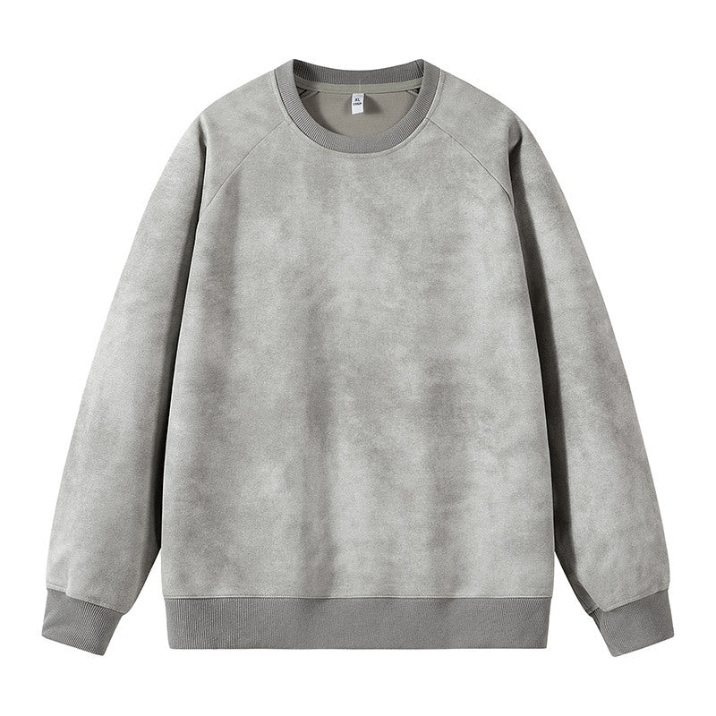 Herren Oversized Sweatshirt mit gebürstetem Fleece-Innenfutter und Vintage-Waschung Echo Archiv