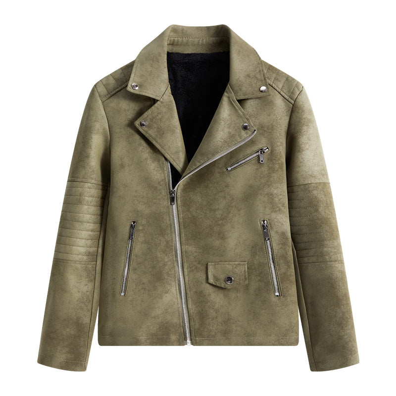 Herren Kunstleder Bikerjacke mit praktischen Reißverschlusstaschen und stylischem Design Echoarchiv