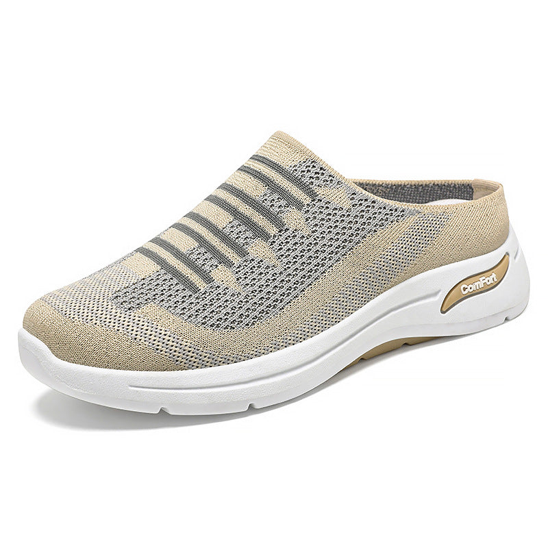 Damen nan gestrickter Slip-On Clog-Sneaker mit atmungsaktivem Sockenschuh und dämpfender Komfortsohle Echo Archiv