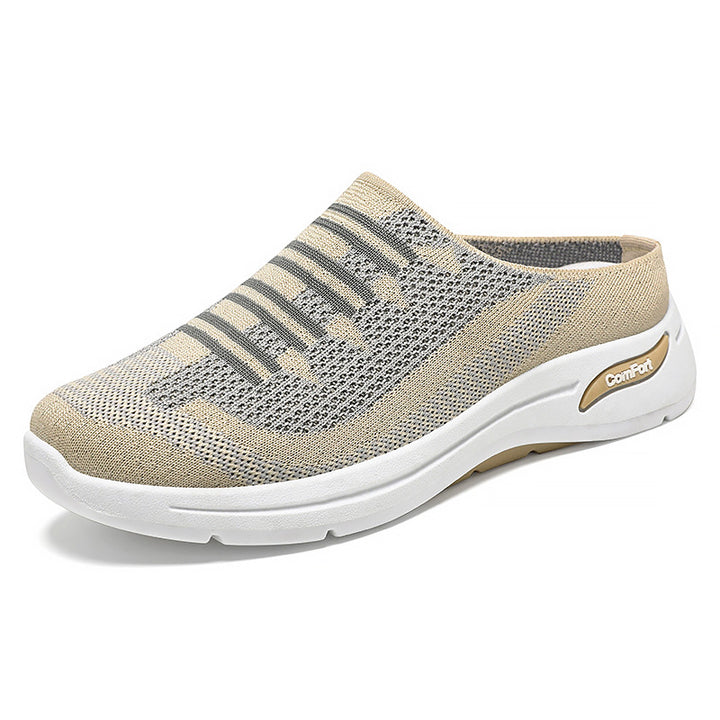 Damen nan gestrickter Slip-On Clog-Sneaker mit atmungsaktivem Sockenschuh und dämpfender Komfortsohle Echo Archiv