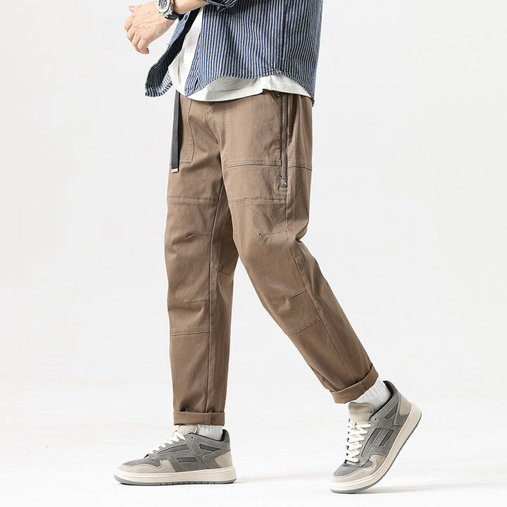 Herren Tapered Utility-Cargohose mit integriertem Webgurt, Kniepaneelen und Reißverschlusstaschen Echo Archiv