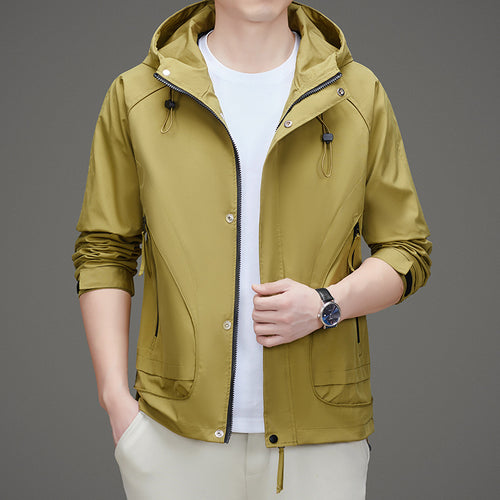 Herren Sportliche Übergangsjacke mit praktischem Kapuzendesign Echoarchiv
