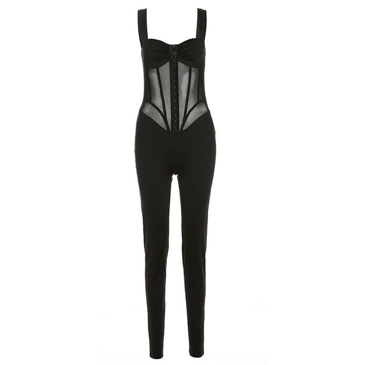 Damen Eleganter Body mit durchsichtigen Einsätzen und figurformendem Schnitt Echo Archiv