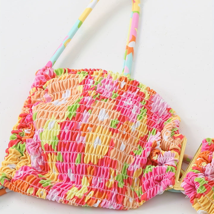 Damen Bandeau-Bikini mit verspieltem Rüschen-Design Echo Archiv