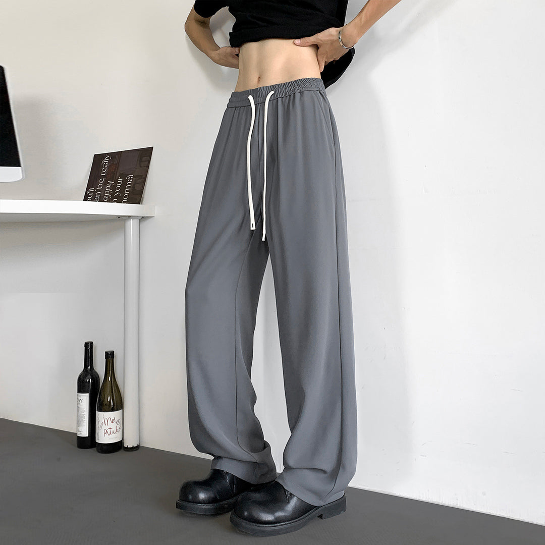 Herren Weite Relaxed-Fit Loungehose mit elastischem Bund und Tunnelzug Echo Archiv