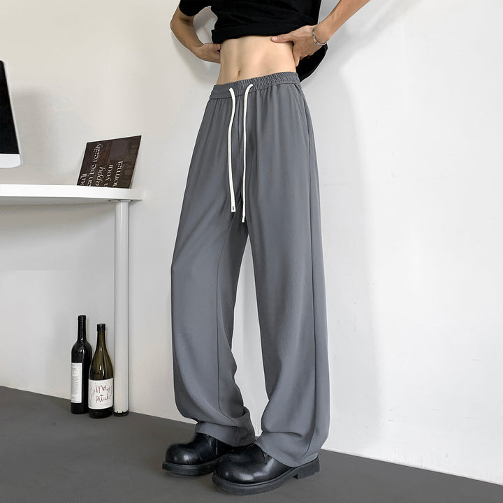 Herren Weite Relaxed-Fit Loungehose mit elastischem Bund und Tunnelzug Echo Archiv