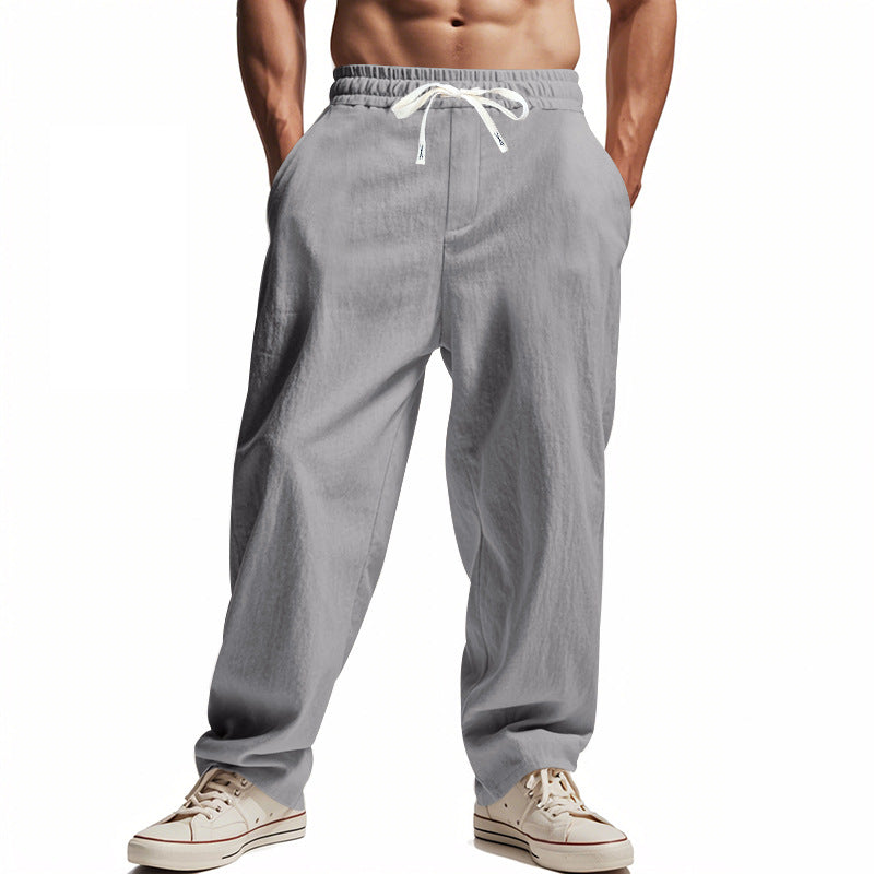 Herren bequeme und lässige Freizeithose mit elastischem Bund und seitlichen Taschen Echoarchiv