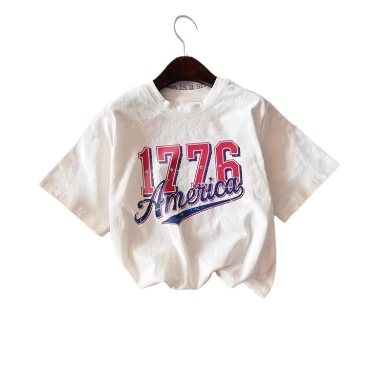 Damen lässiges T-Shirt mit auffälligem Vintage-Print Echo Archiv