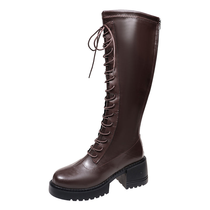 Damen Hohe Schnür-Stiefel Echo Archiv