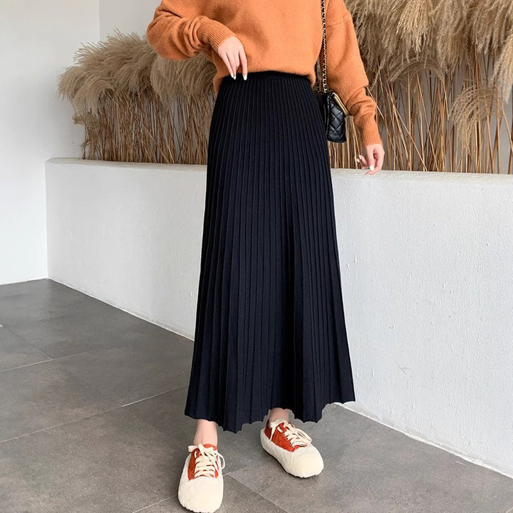 Damen Eleganter Plissee-Rock Echo Archiv