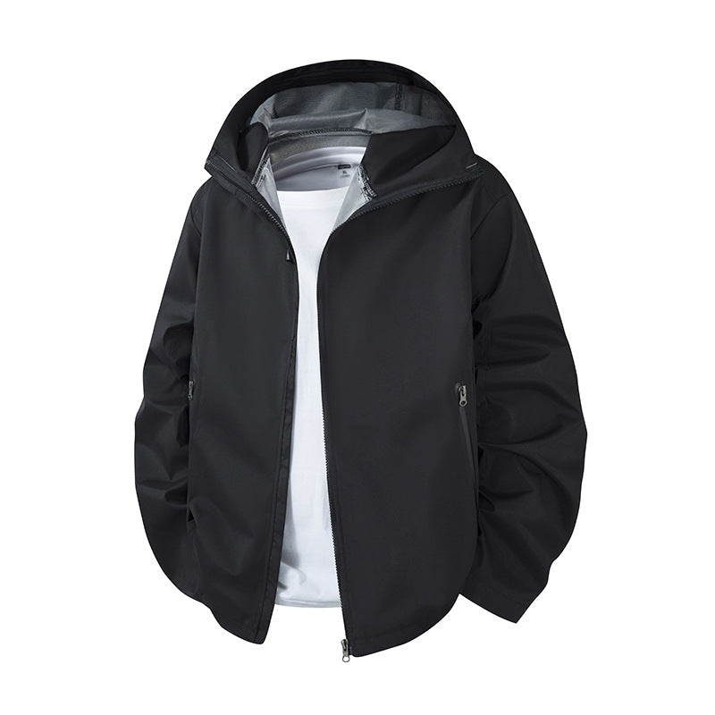 Herren Leichte wasserdichte Kapuzen-Softshelljacke mit atmungsaktiver Membran Echoarchiv