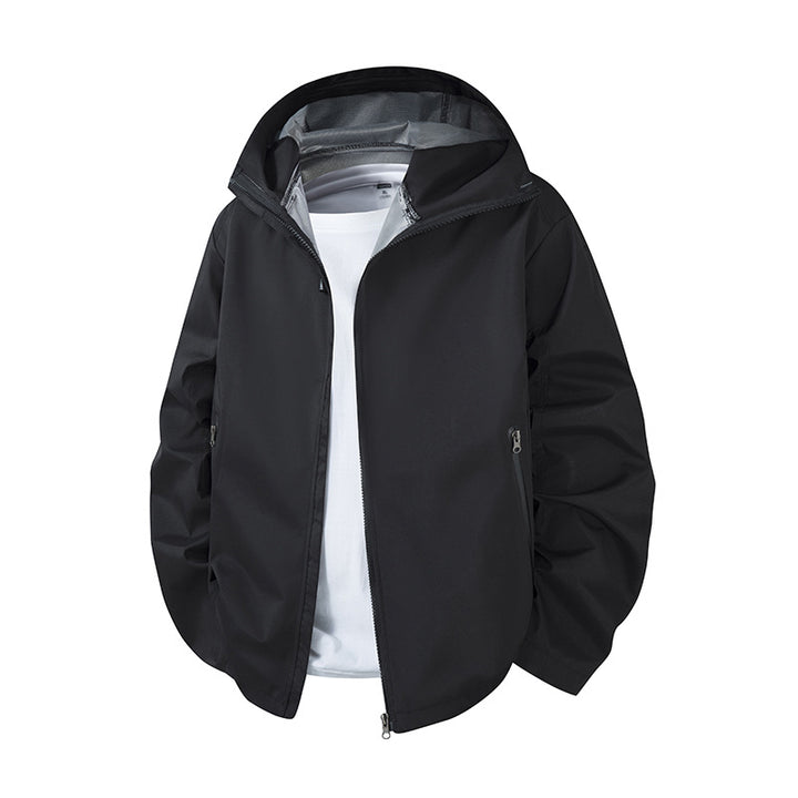 Herren Leichte wasserdichte Kapuzen-Softshelljacke mit atmungsaktiver Membran Echoarchiv