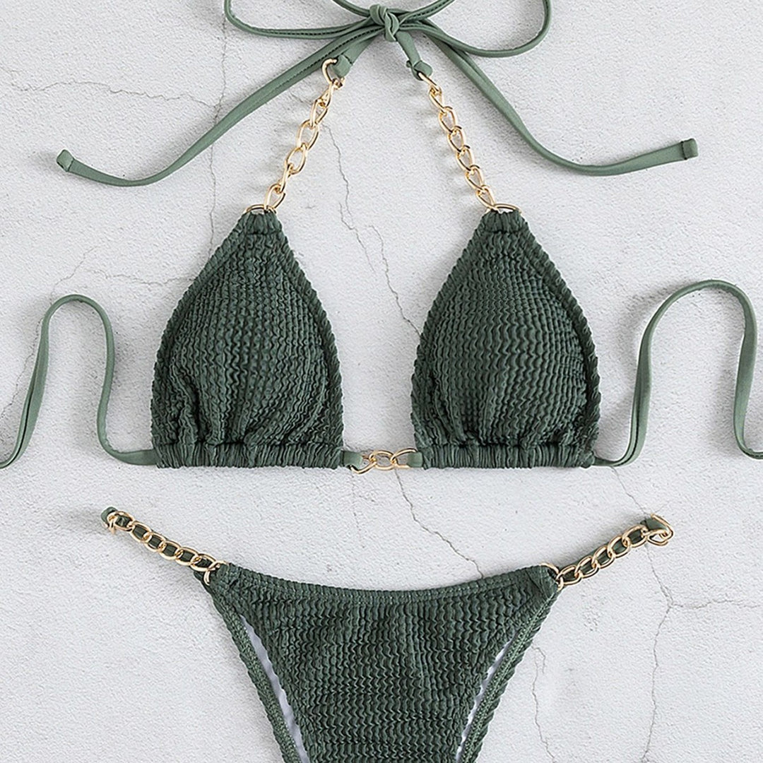 Damen Triangel-Bikini mit eleganten Kettenakzenten Echo Archiv