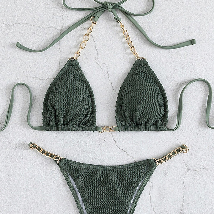 Damen Triangel-Bikini mit eleganten Kettenakzenten Echo Archiv