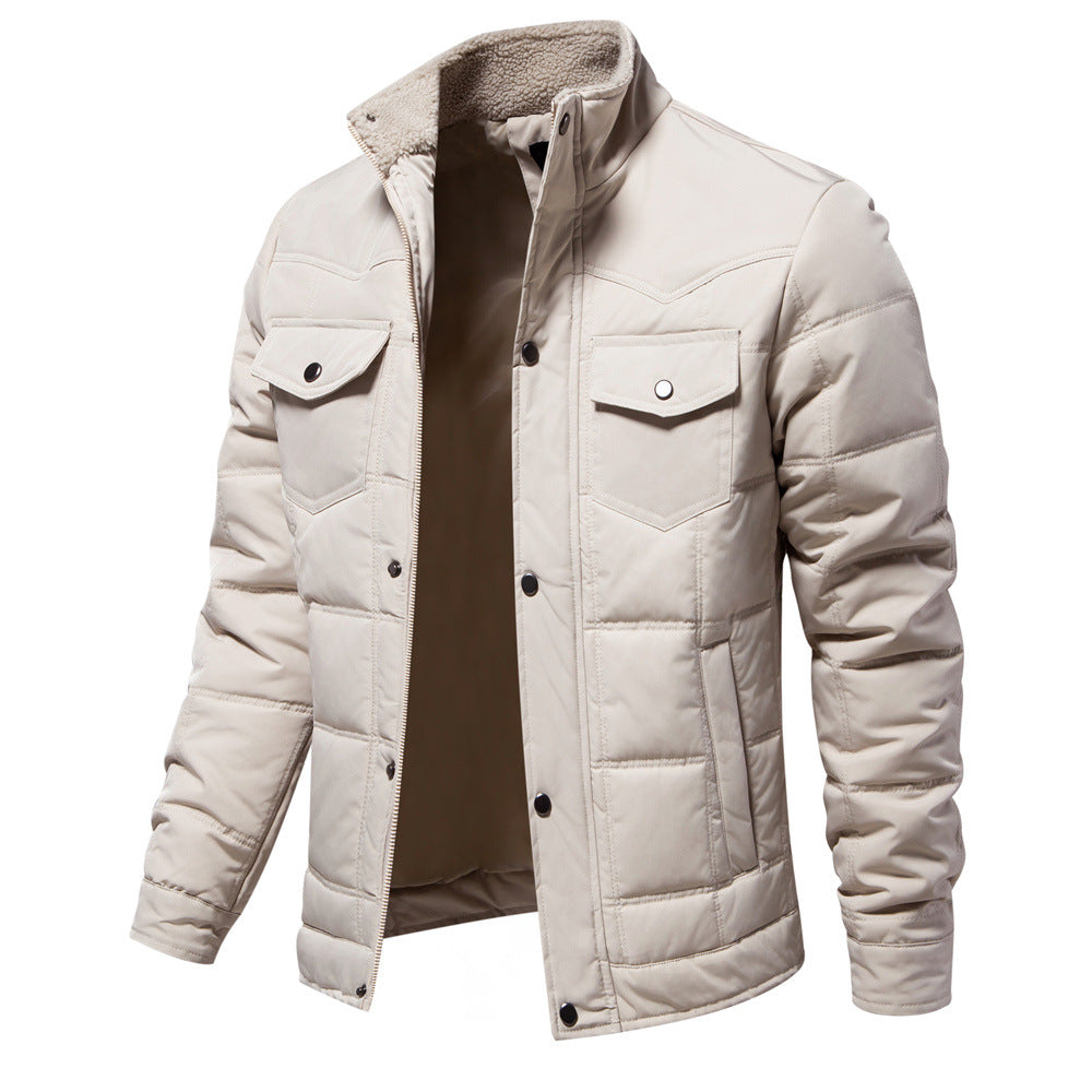 Herren Winterjacke mit gefüttertem Kragen und praktischen Taschen Echoarchiv