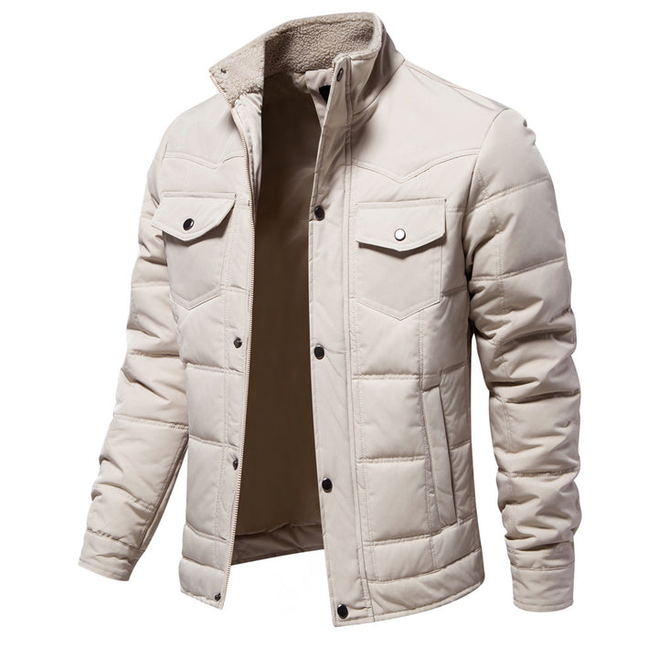 Herren Winterjacke mit gefüttertem Kragen und praktischen Taschen Echoarchiv