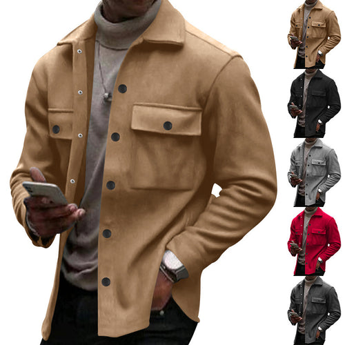 Herren lässige Utility-Jacke mit praktischen Taschen und modischem Schnitt Echoarchiv