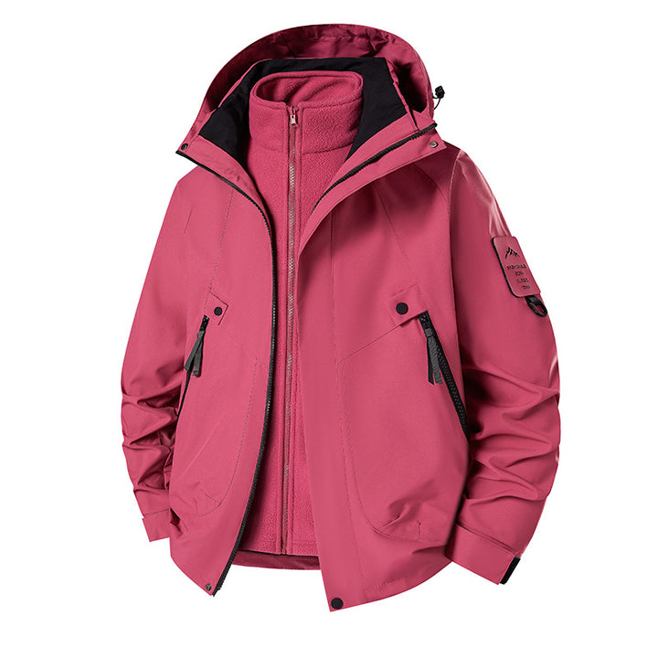 Herren 3‑in‑1 Softshell-Parka mit abnehmbarer Fleece-Innenjacke und technischer Kapuze Echo Archiv