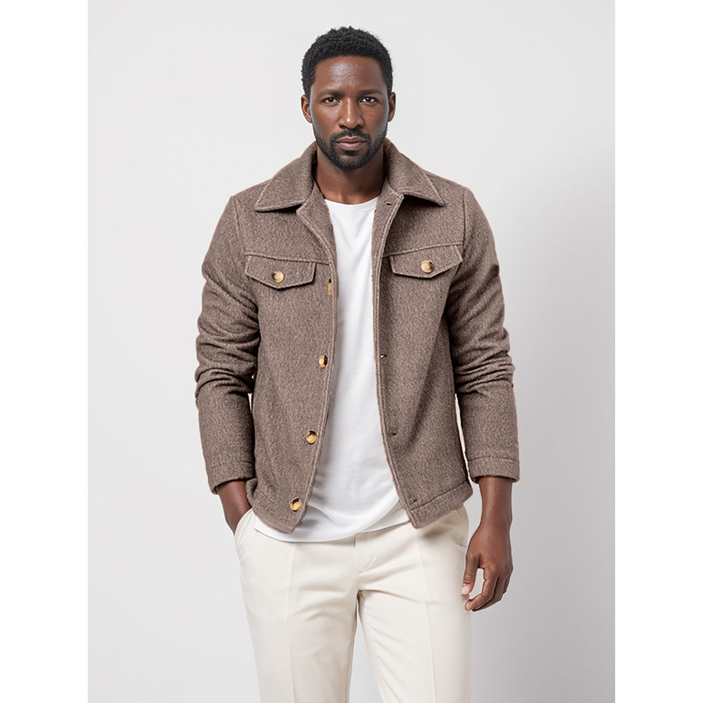 Herren modische Utility-Jacke mit strukturierten Details Echoarchiv