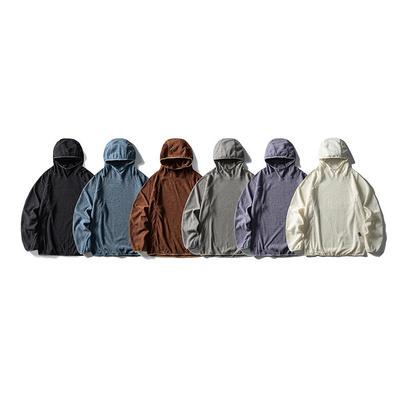 Unisex Oversize Teddy-Fleece Hoodie mit Kapuze, elastischem Saum und Raglanärmeln Echo Archiv