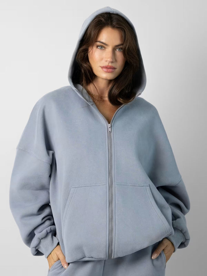 Damen Lässiges Kapuzenpullover und Jogginghose Set Echo Archiv