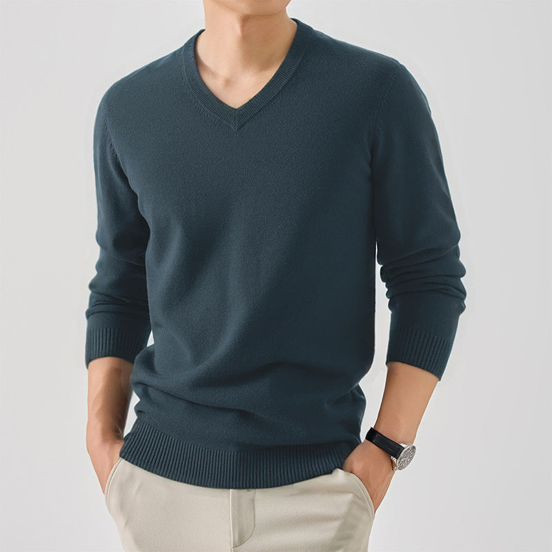 Herren modischer V-Ausschnitt Pullover Echoarchiv