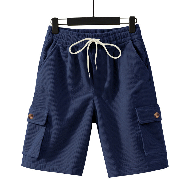 Herren lässige Cargo-Shorts mit elastischem Bund und praktischen Seitentaschen Echoarchiv
