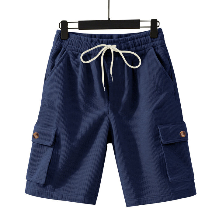 Herren lässige Cargo-Shorts mit elastischem Bund und praktischen Seitentaschen Echoarchiv