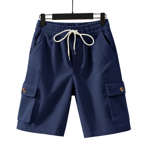 Herren lässige Cargo-Shorts mit elastischem Bund und praktischen Seitentaschen Echoarchiv
